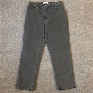 Abercrombie & Fitch 90s Straight Jeans Womens 32 Brown Ultra High Rise Curvy